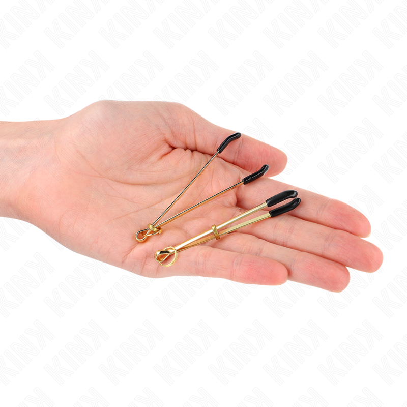 KINK - THIN NIPPLE CLAMPS GOLD 7 CM - Amore24