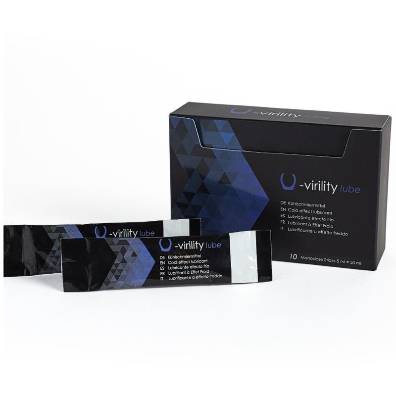 500 COSMETICS - U-VIRILITY LUBE COLD EFFECT LUBRICANT 10 X 5 ML - Amore24