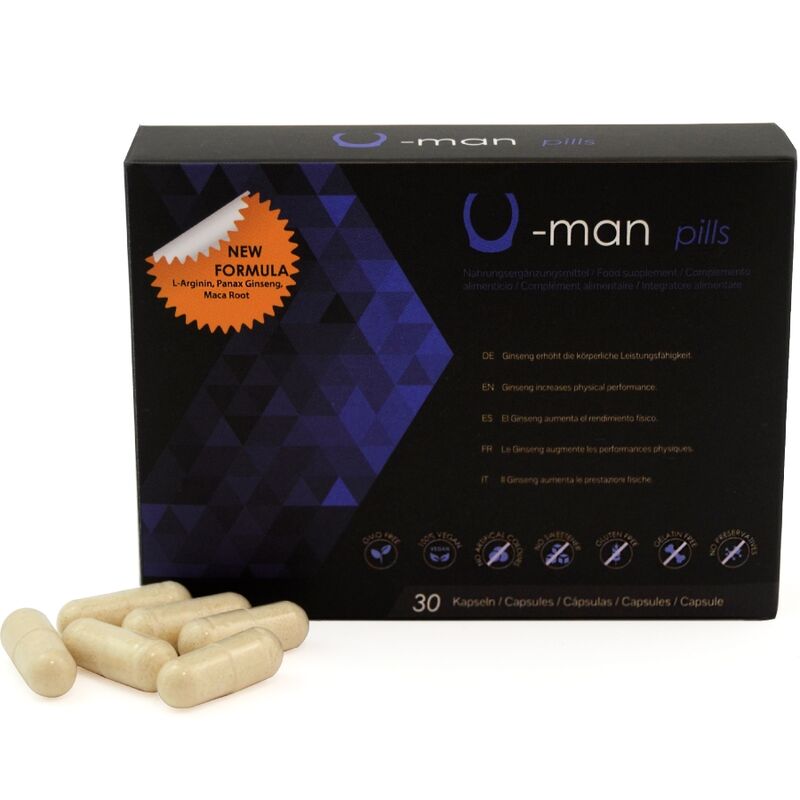 500 COSMETICS - U - MAN ENHANCES PENIS SIZE AND SEXUAL POWER - 30 CAPSULES - Amore24