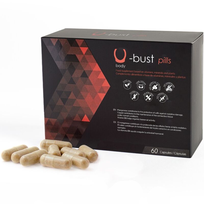 500 COSMETICS - U-BUST BREAST ENLARGEMENT CAPSULES - 60 CAPSULES - Amore24