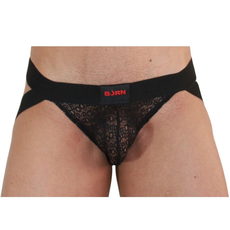 BURN - 005 JOCK LINGERIE BLACK XL - Amore24