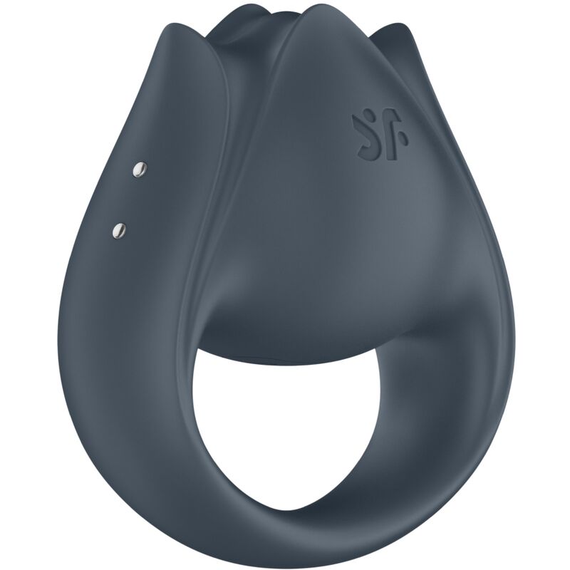 SATISFYER - PERFECT PAIR 2 MULTIVIBRATOR 2 IN 1 PENIS RING AND FINGER STIMULATOR GREY - Amore24