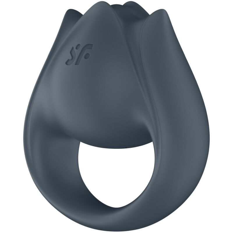 SATISFYER - PERFECT PAIR 2 MULTIVIBRATOR 2 IN 1 PENIS RING AND FINGER STIMULATOR GREY - Amore24