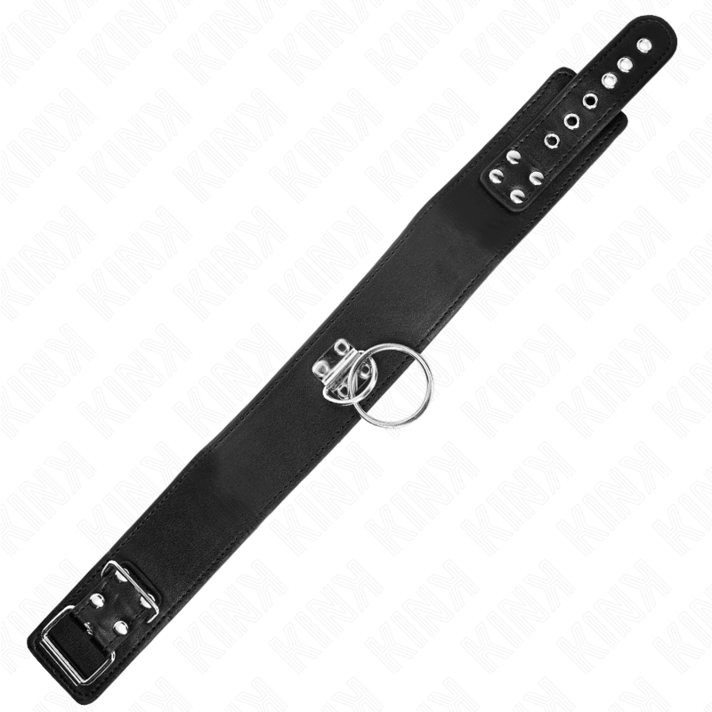 KINK - STUDDED LEASH 116 CM COLLAR WITH LEATHERETTE STRAP 50 X 5 CM - Amore24