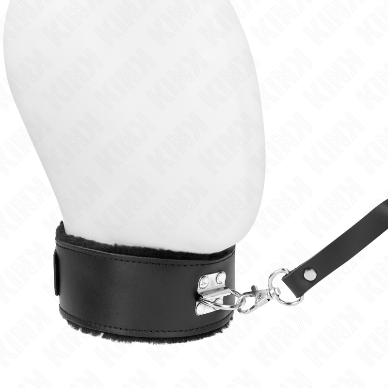 KINK - NECKLACE WITH BELT 116 CM WITH BLACK LEATHER STRAP ADJUSTABLE 40-48 CM X 6 CM - Amore24