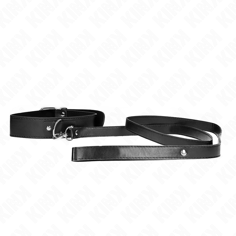 KINK - NECKLACE WITH BELT 116 CM BLACK STRAP ADJUSTABLE 32-50 CM X 8 CM - Amore24