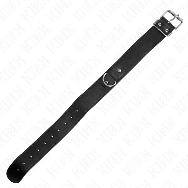 KINK - NECKLACE WITH BELT 116 CM BLACK STRAP ADJUSTABLE 32-50 CM X 8 CM - Amore24