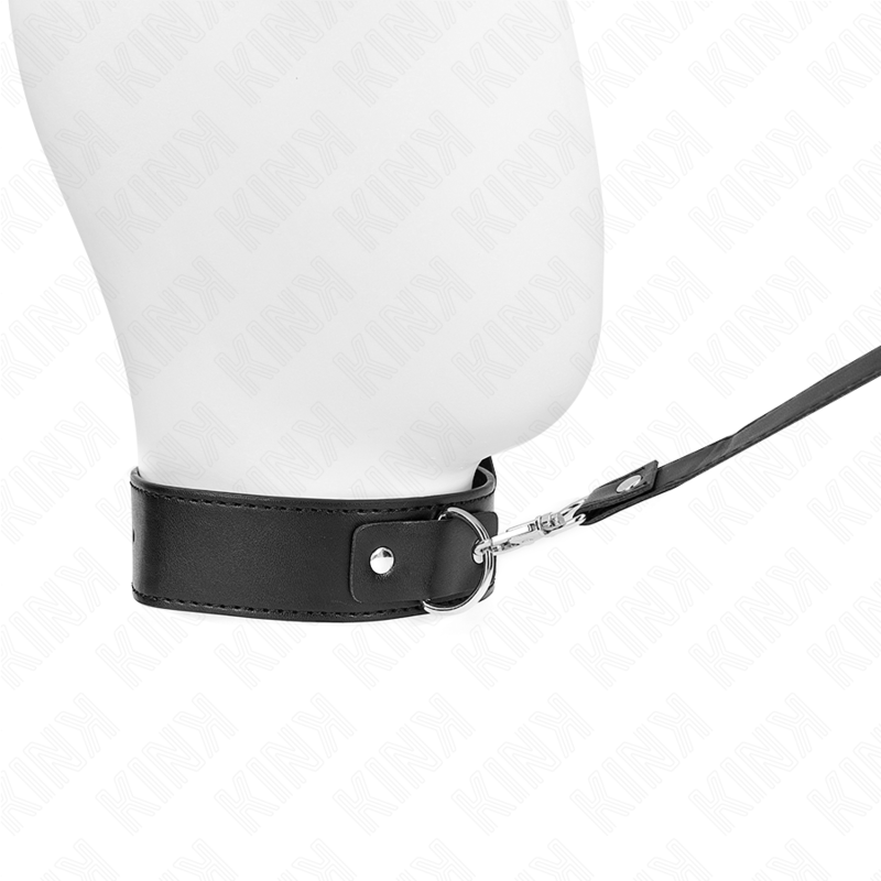 KINK - NECKLACE WITH BELT 116 CM BLACK STRAP ADJUSTABLE 32-50 CM X 8 CM - Amore24