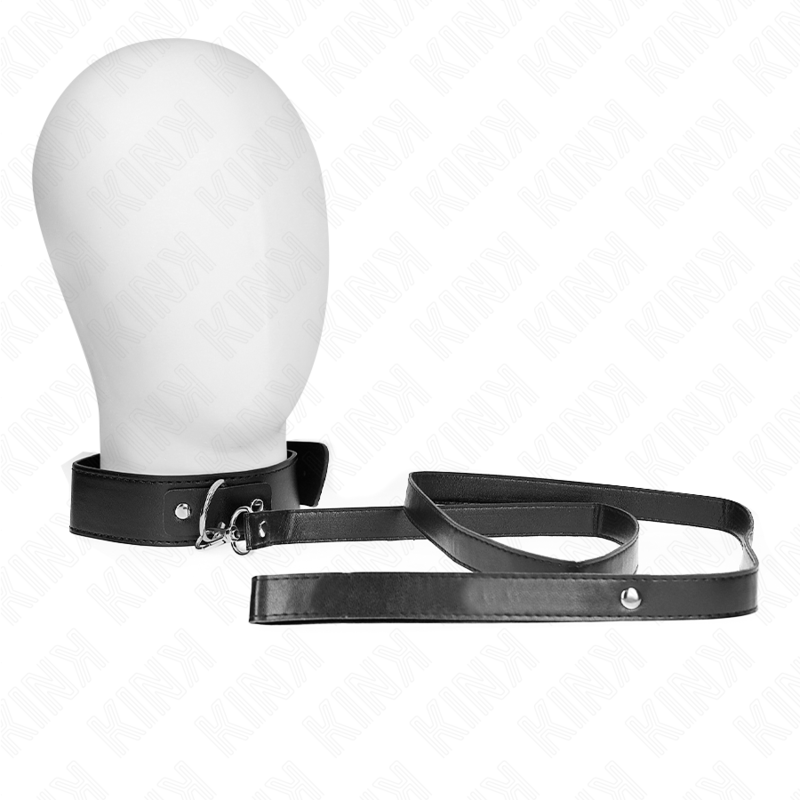 KINK - NECKLACE WITH BELT 116 CM BLACK STRAP ADJUSTABLE 32-50 CM X 8 CM - Amore24