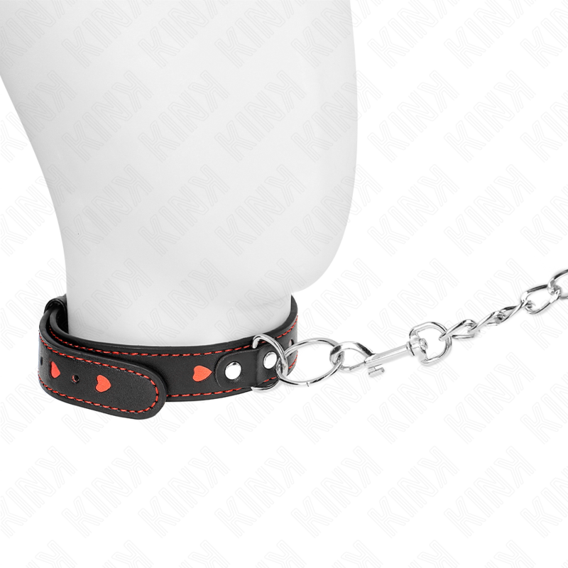 KINK - NECKLACE WITH STRAP 65 CM HEART DETAILS 52.5 X 2.5 CM - Amore24