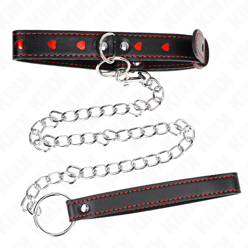 KINK - NECKLACE WITH STRAP 65 CM HEART DETAILS 52.5 X 2.5 CM - Amore24