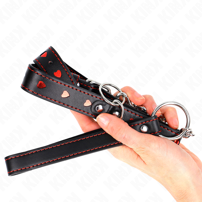 KINK - NECKLACE WITH STRAP 65 CM HEART DETAILS 52.5 X 2.5 CM - Amore24