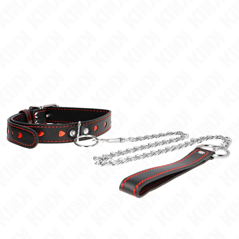 KINK - NECKLACE WITH STRAP 65 CM HEART DETAILS 52.5 X 2.5 CM - Amore24