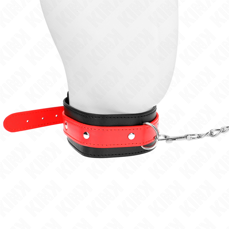 KINK - NECKLACE WITH RED STRAP 65 CM AJUSTABLE 36-43 CM X 5 CM - Amore24