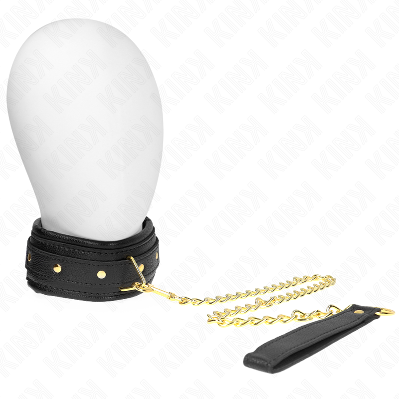 KINK - NECKLACE WITH SPONGE IMITATION LEATHER STRAP MODEL 1 ADJUSTABLE 37-54 CM X 3 CM - Amore24