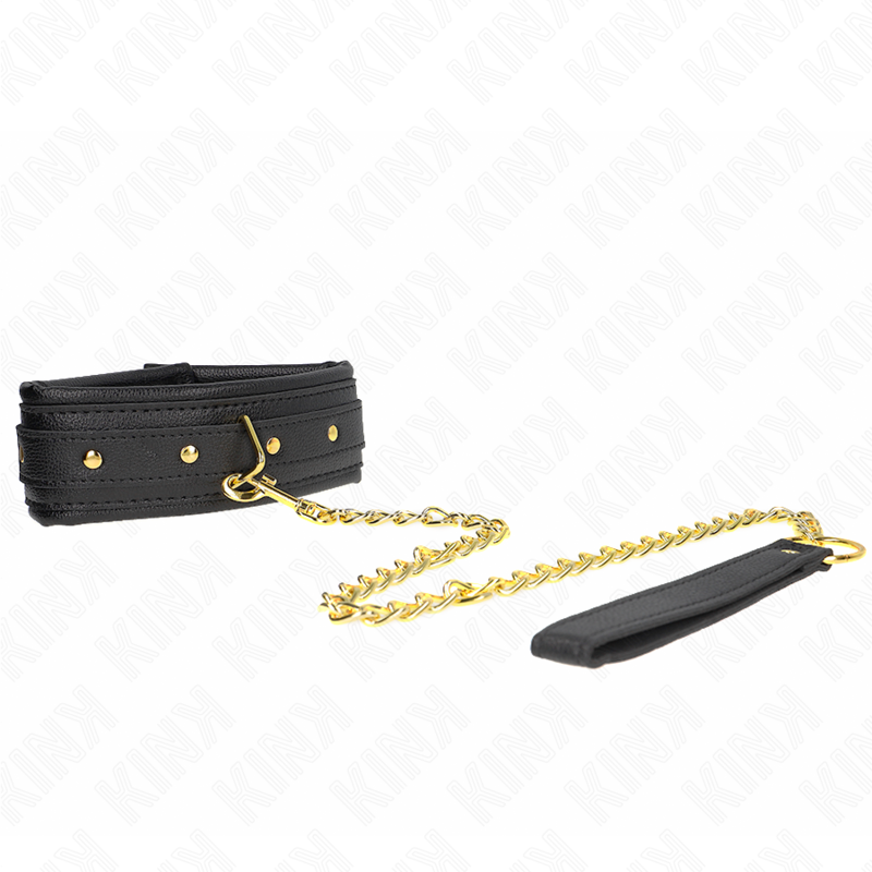 KINK - NECKLACE WITH SPONGE IMITATION LEATHER STRAP MODEL 1 ADJUSTABLE 37-54 CM X 3 CM - Amore24