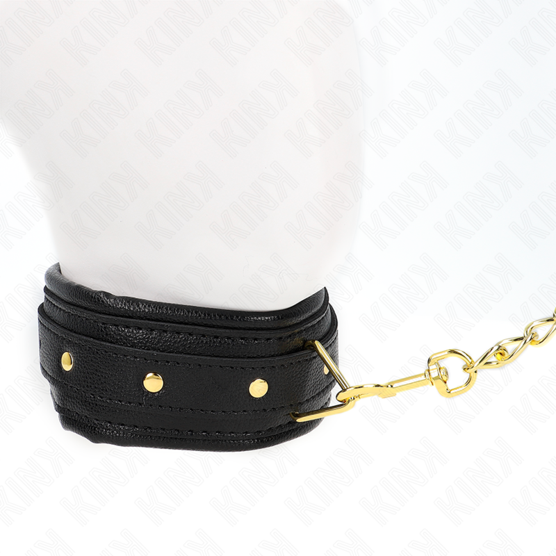 KINK - NECKLACE WITH SPONGE IMITATION LEATHER STRAP MODEL 1 ADJUSTABLE 37-54 CM X 3 CM - Amore24