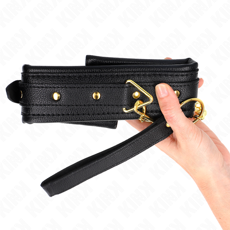 KINK - NECKLACE WITH SPONGE IMITATION LEATHER STRAP MODEL 1 ADJUSTABLE 37-54 CM X 3 CM - Amore24