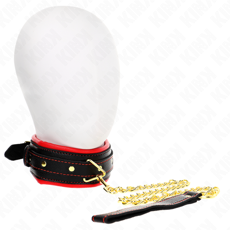 KINK - NECKLACE WITH SPONGE IMITATION LEATHER STRAP MODEL 2 ADJUSTABLE 37-54 CM X 3 CM - Amore24