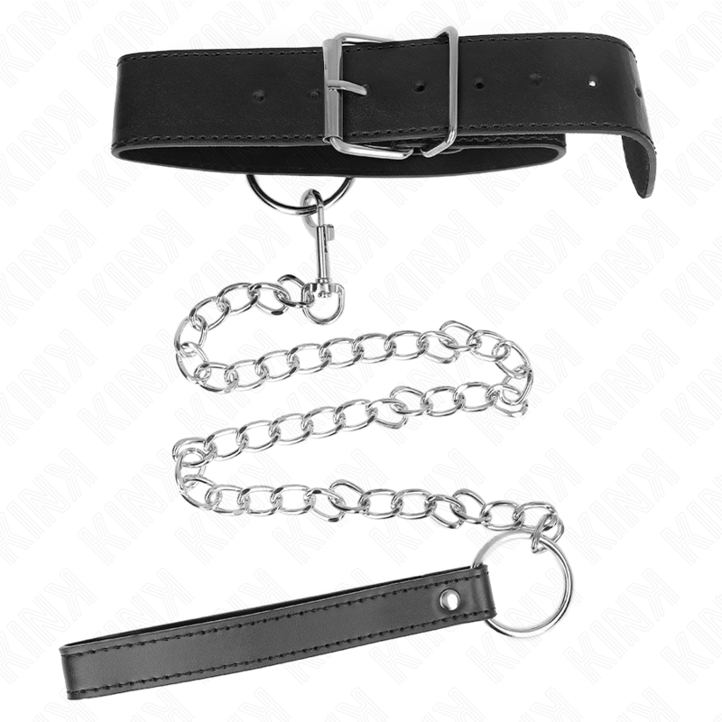 KINK - BASIC MODEL COLLAR WITH LEASH MODEL 4 ADJUSTABLE 36-43 CM - Amore24