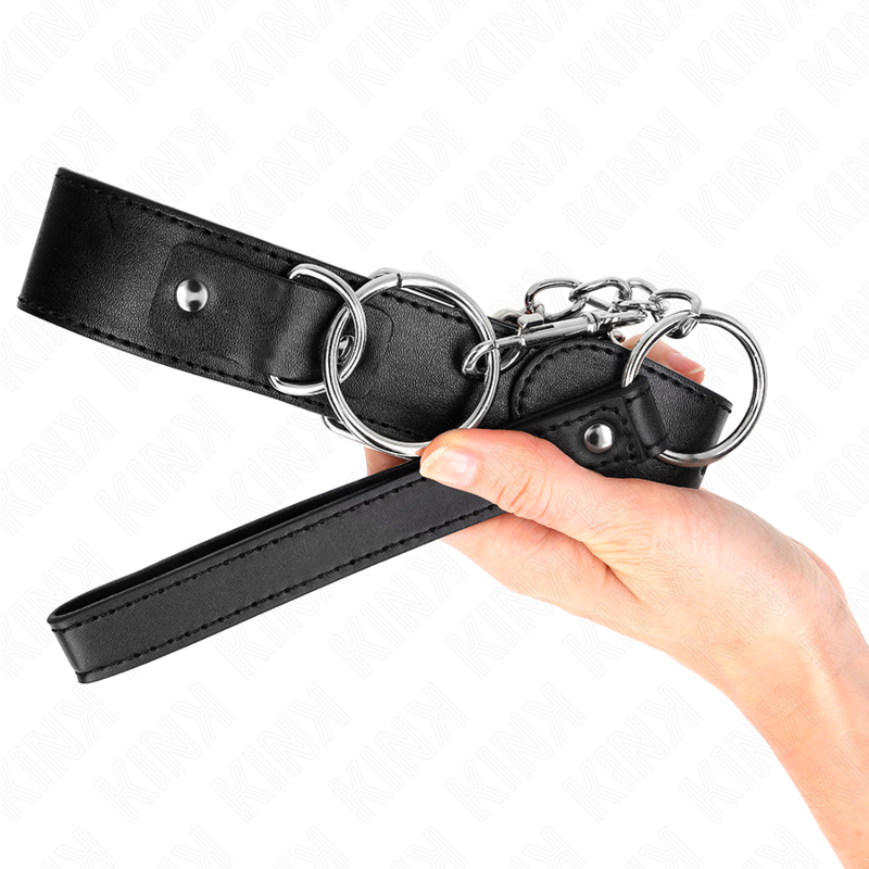 KINK - BASIC MODEL COLLAR WITH LEASH MODEL 4 ADJUSTABLE 36-43 CM - Amore24