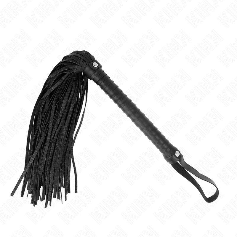 KINK - WHIP WITH BLACK TEXTURED HANDLE 48.5 CM - Amore24