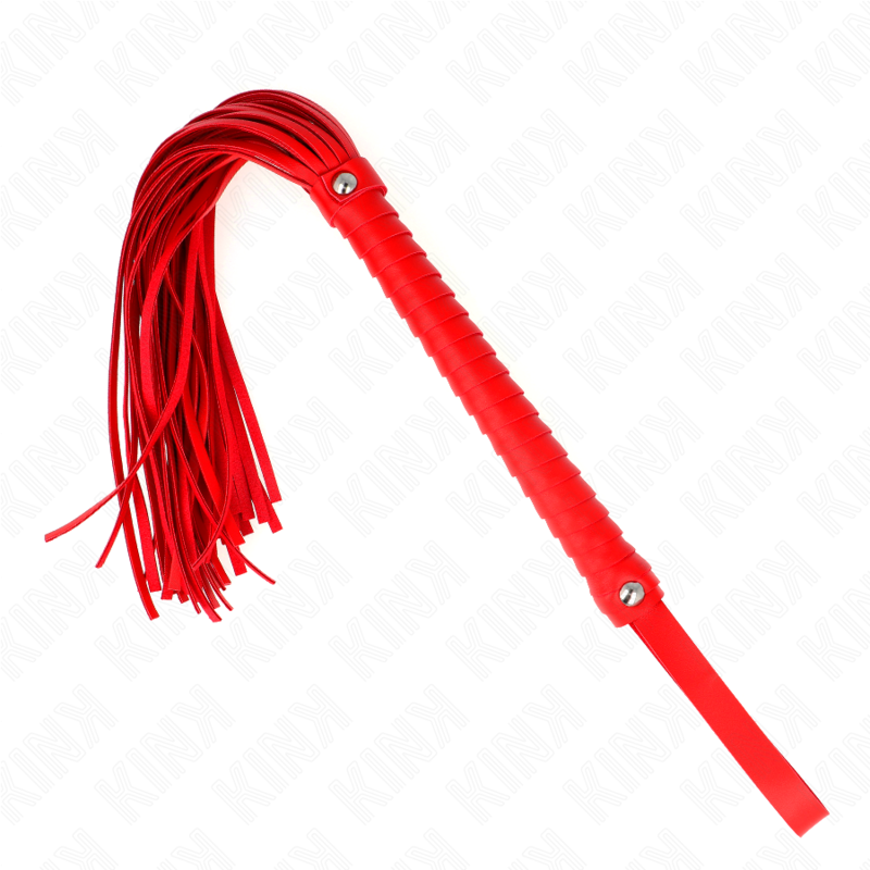 KINK - WHIP WITH RED TEXTURED HANDLE 48.5 CM - Amore24