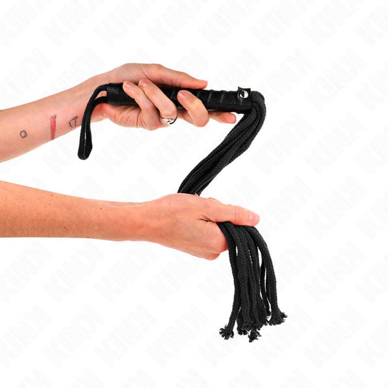 KINK - BLACK ROPE WHIP 56 CM - Amore24
