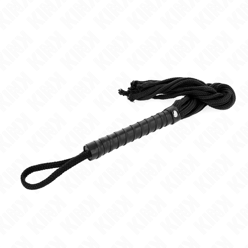 KINK - BLACK ROPE WHIP 56 CM - Amore24