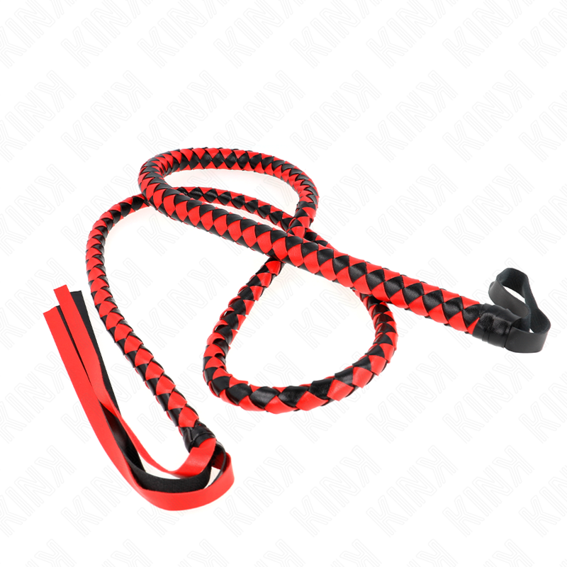 KINK - RED LONG SNAKE WHIP 210 CM - Amore24