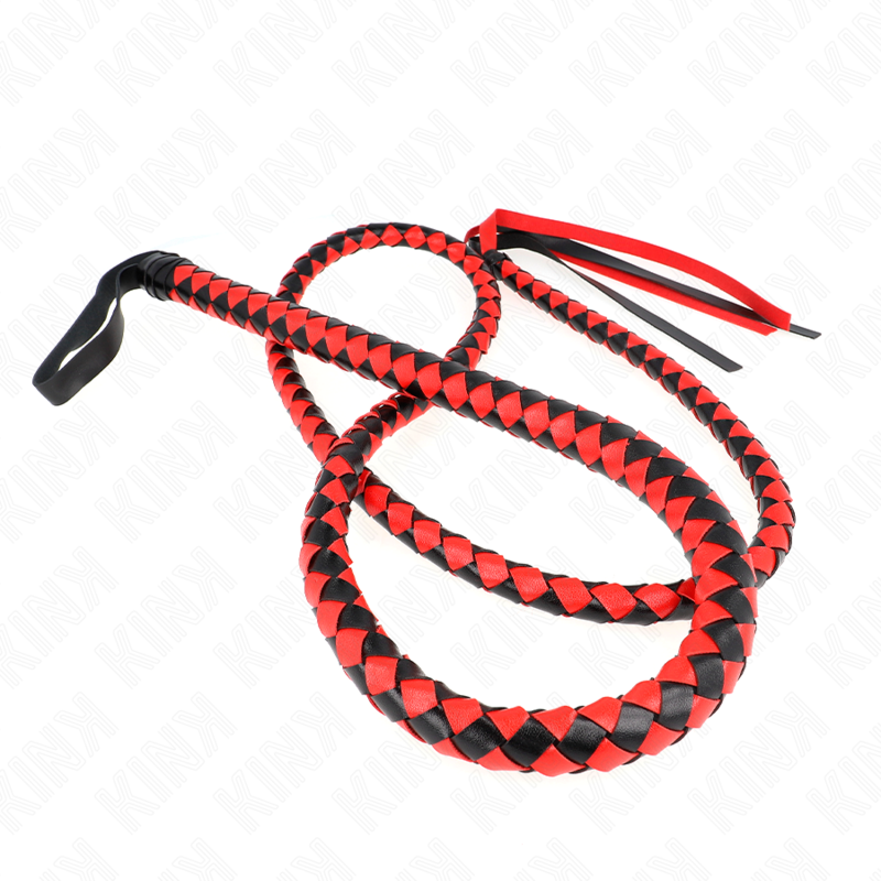 KINK - RED LONG SNAKE WHIP 210 CM - Amore24