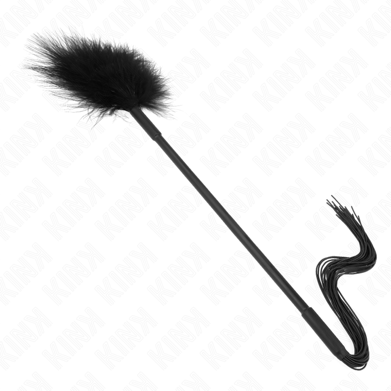 KINK - SILICONE WHIP WITH FEATHERS FOR TICKLE 47 CM - Amore24