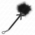 KINK - NYLON ROPE WAND WITH TICKLE FEATHERS AND BLACK BOW 25 CM - Amore24