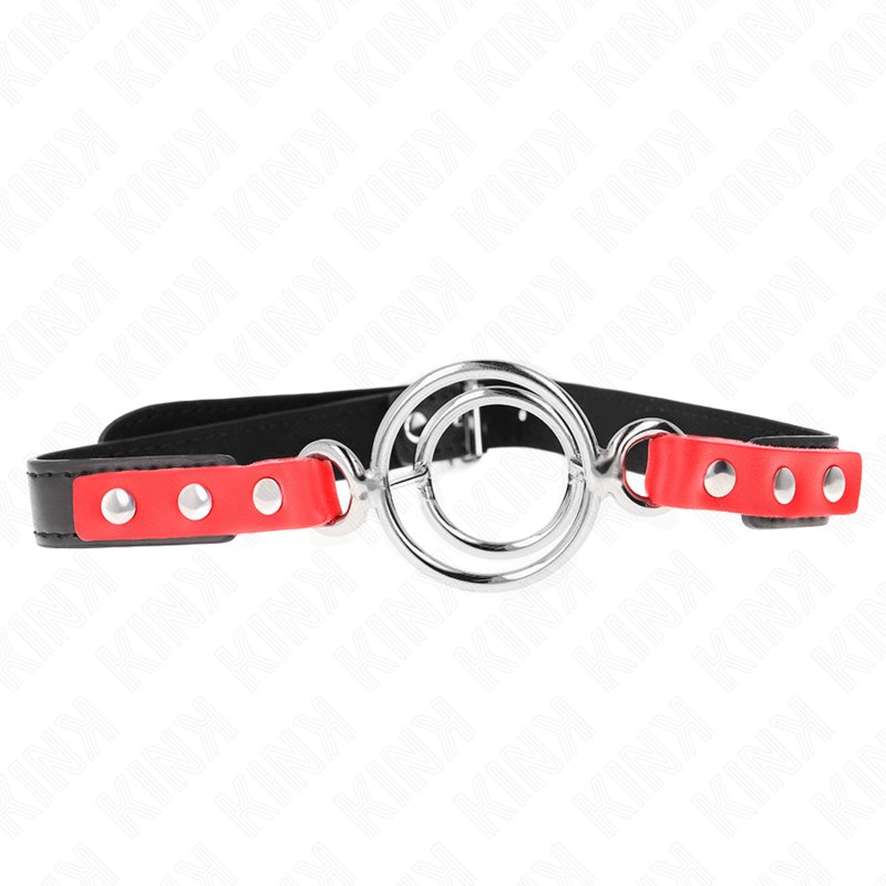 KINK - GAG WITH MULTIPLE O-RINGS 4 / 4.8 CM RED 38 X 56 CM - Amore24