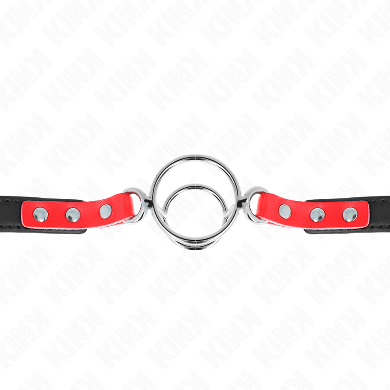 KINK - GAG WITH MULTIPLE O-RINGS 4 / 4.8 CM RED 38 X 56 CM - Amore24