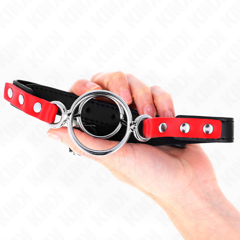 KINK - GAG WITH MULTIPLE O-RINGS 4 / 4.8 CM RED 38 X 56 CM - Amore24