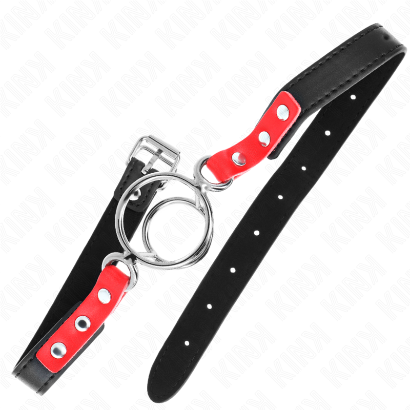 KINK - GAG WITH MULTIPLE O-RINGS 4 / 4.8 CM RED 38 X 56 CM - Amore24