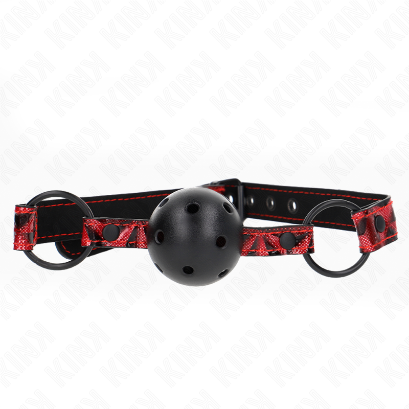 KINK - DIAMOND PATTERN BALL 4.5 CM GAG MODEL 2 64.5 CM ADJUSTABLE 42-60 CM - Amore24