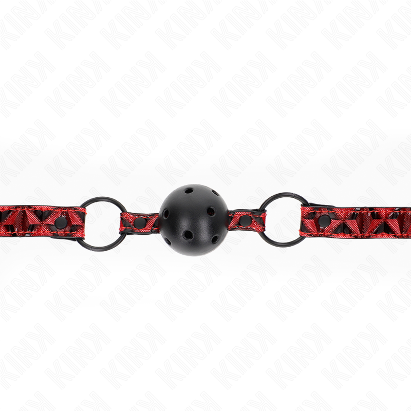 KINK - DIAMOND PATTERN BALL 4.5 CM GAG MODEL 2 64.5 CM ADJUSTABLE 42-60 CM - Amore24