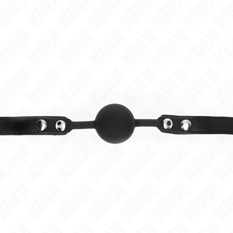KINK - MODEL 1 SILICONE BALL 4 CM GAG WITH LOCK 60 x 2 CM - Amore24