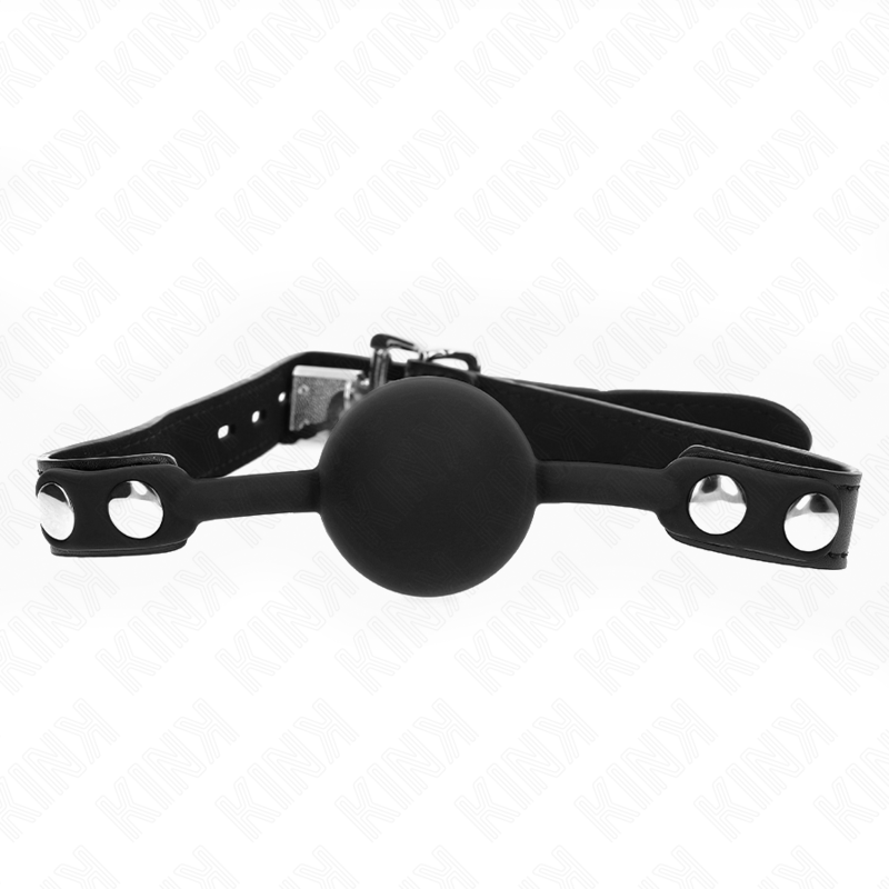 KINK - MODEL 1 SILICONE BALL 4 CM GAG WITH LOCK 60 x 2 CM - Amore24