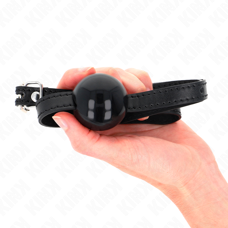 KINK - BLACK SINGLE SOLID BALL 4 CM GAG 65 x 1.5 CM - Amore24