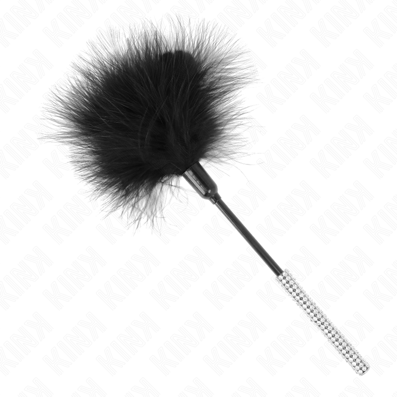 KINK - TICKLE FEATHERS WITH RHINESTONE HANDLE 27 CM - Amore24