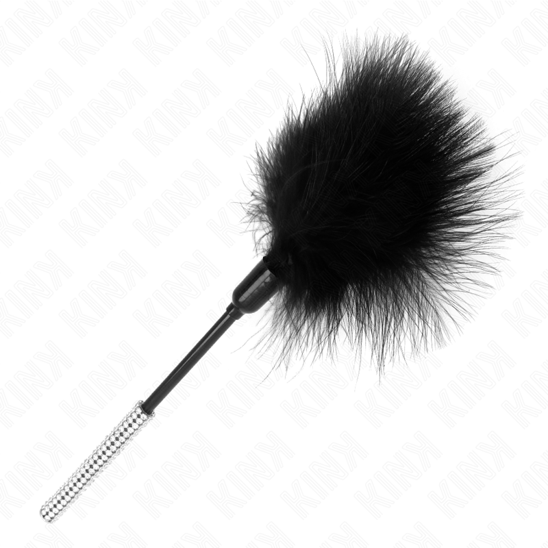 KINK - TICKLE FEATHERS WITH RHINESTONE HANDLE 27 CM - Amore24