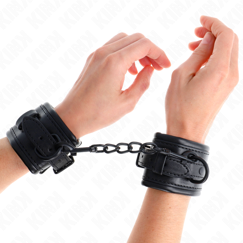 KINK - WRIST RESTRAINTS BLACK ADJUSTABLE 20-30 CM X 6 CM - Amore24