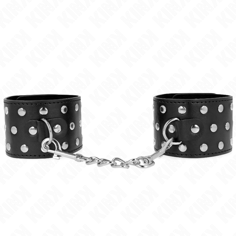 KINK - PUNK WRIST RESTRAINTS ADJUSTABLE 19-24 CM X 5.5 CM - Amore24