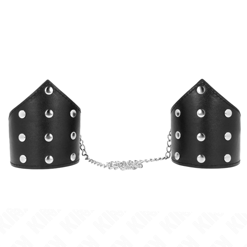 KINK - BLACK POINT STYLE WRISTBANDS WITH CHAIN ADJUSTABLE 17-23 CM X 8.5 CM - Amore24