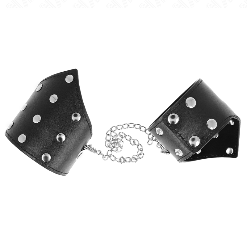 KINK - BLACK POINT STYLE WRISTBANDS WITH CHAIN ADJUSTABLE 17-23 CM X 8.5 CM - Amore24