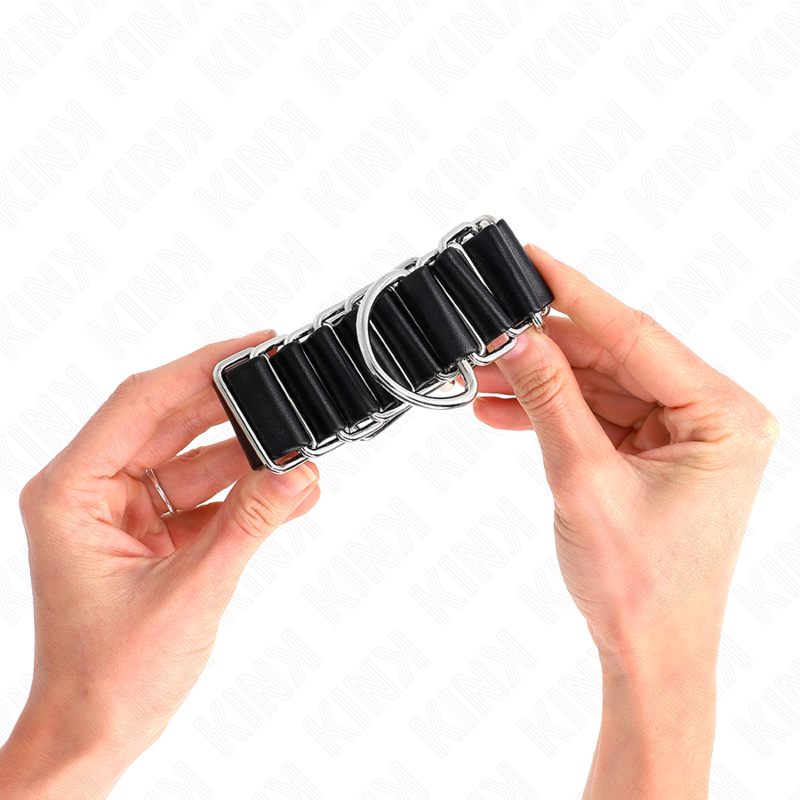 KINK - HINGE-LIKE THIN WRIST RESTRAINTS BLACK ADJUSTRABLE 16-22 CM X 3.5 CM - Amore24