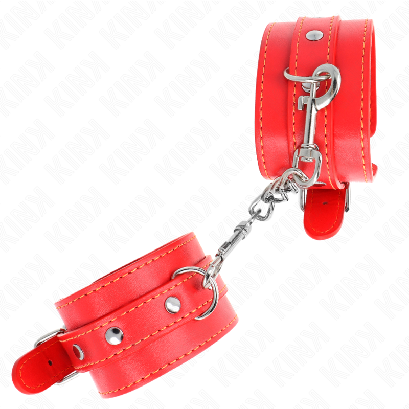 KINK - THIN WRIST RESTRAINTS RED ADJUSTABLE 21-33 CM - Amore24